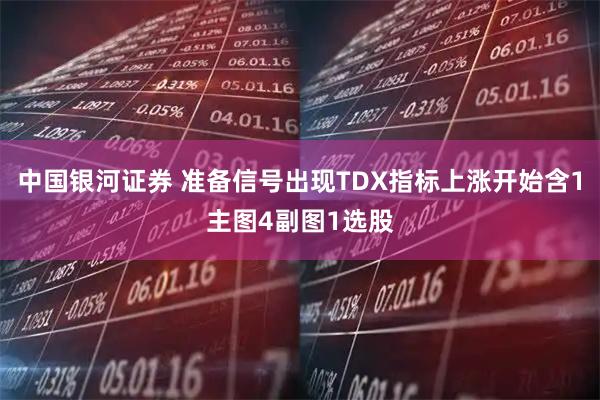 中国银河证券 准备信号出现TDX指标上涨开始含1主图4副图1选股